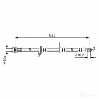 Тормозной шланг BOSCH BH 1478 1987481594 GNUUBE Toyota