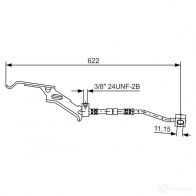 Тормозной шланг BOSCH 1987476085 BH05 5 NA7WRT Chrysler Voyager 4 (RG, RS) Минивэн 3.8 218 л.с. 2000 – 2008