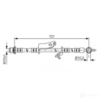 Тормозной шланг BOSCH BH 1519 1987481635 IRSYH Toyota Prius