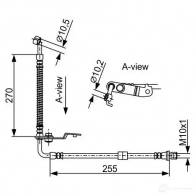 Тормозной шланг BOSCH J6QI8D 355047 B H1838 1987481954 - Изображение 7