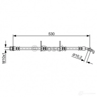 Тормозной шланг BOSCH BH180 9 1987481925 ZKH209J 355018 - Изображение 2