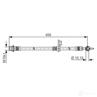 Тормозной шланг BOSCH 5BGJ4K 1987481494 Toyota Yaris Verso BH13 80