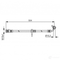 Тормозной шланг BOSCH BH1 358 354568 1987481472 ODP5US