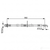 Тормозной шланг BOSCH BH 1802 QKYDFMZ Toyota Prius 1987481918