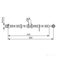 Тормозной шланг BOSCH A4T3K 1193508840 BH1 902 1987481a14 - Изображение 6