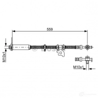 Тормозной шланг BOSCH BH 1824 IMWNVV Land Rover Range Rover 2 (P38A) 1994 – 2002 1987481940