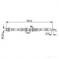 Тормозной шланг BOSCH 355015 1987481922 BH180 6 50L0DR - Изображение 2