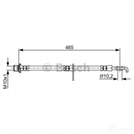 Тормозной шланг BOSCH 355016 K9STF BH18 07 1987481923 - Изображение 2
