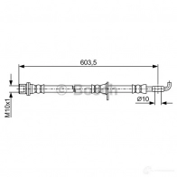 Тормозной шланг BOSCH BH179 4 1987481910 355003 TAAI9QX - Изображение 2