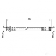 Тормозной шланг BOSCH XLZW7 1987481074 Opel Movano (A) 1 Автобус 2.5 CDTI (JD) 99 л.с. 2003 – 2006 BH 966