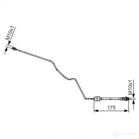 Тормозной шланг BOSCH Ford Mondeo 4 (CA2, BA7) Хэтчбек 2.2 TDCi 175 л.с. 2008 – 2010 1987481419 BH 1307 0OOM0Z