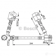 Тормозной шланг BOSCH 1987481837 B H1721 Nissan 350Z W84L6UT