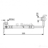 Тормозной шланг BOSCH 1987481970 E7QEAS 355063 BH185 4 - Изображение 2