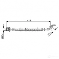 Тормозной шланг BOSCH MPG42X BH 1795 1987481911 355004 - Изображение 2