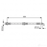 Тормозной шланг BOSCH 1987481602 BH 1486 9MBG3 Mazda BT-50 (CD, UN) 1 2006 – 2011