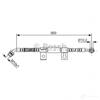 Тормозной шланг BOSCH IGF66T BH16 81 354890 1987481797 - Изображение 2