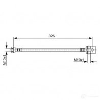 Тормозной шланг BOSCH IE8CJKD 1987481973 BH 1857 355066 - Изображение 4