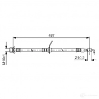 Тормозной шланг BOSCH Toyota 1987481634 BH 1518 LNL6KF