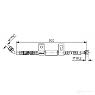 Тормозной шланг BOSCH 354883 LAYFG 1987481790 BH 1674 - Изображение 5