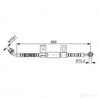 Тормозной шланг BOSCH BH 1680 QYG5FQ 1987481796 354889 - Изображение 5