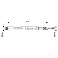 Тормозной шланг BOSCH 1987481777 354870 BH166 1 R71GY7N - Изображение 2