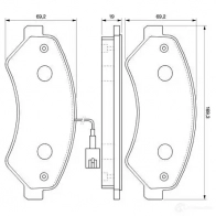 Тормозной шланг BOSCH 353260 01YETIE 1987476938 BH58 2