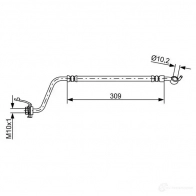 Тормозной шланг BOSCH JQUWPRL 1987481890 354983 BH177 4 - Изображение 6