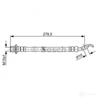 Тормозной шланг BOSCH BH1 790 1987481906 354999 DPNA1 - Изображение 2