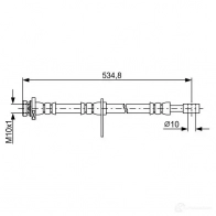 Тормозной шланг BOSCH 354943 P7D31BJ 1987481850 BH 1734 - Изображение 5