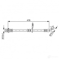 Тормозной шланг BOSCH ARAA1X7 354908 BH1 699 1987481815 - Изображение 5