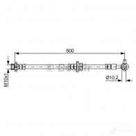 Тормозной шланг BOSCH DR4E4 BH171 1 1987481827 354920 - Изображение 2