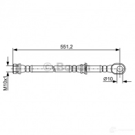 Тормозной шланг BOSCH 1987481966 KO7B5 355059 BH1 850 - Изображение 2