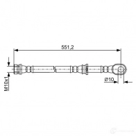Тормозной шланг BOSCH 1987481966 KO7B5 355059 BH1 850 - Изображение 4