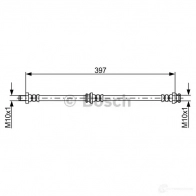 Тормозной шланг BOSCH BH 1736 354945 W5E07SC 1987481852 - Изображение 2