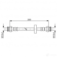 Тормозной шланг BOSCH BH 1554 1987481670 Fiat Doblo (263) 2 Кабина с шасси 1.6 D Multijet 90 л.с. 2010 – 2025 S7C16Q