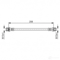 Тормозной шланг BOSCH BH 1609 1987481725 DQZUY5 354818 - Изображение 3