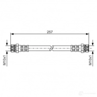 Тормозной шланг BOSCH 1987476101 6K902TK 1425079747 B H1431