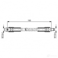 Тормозной шланг BOSCH 1987481845 5UDBAI 354938 B H1729 - Изображение 2