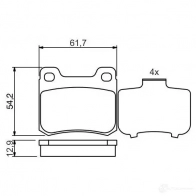 Тормозные колодки, комплект BOSCH BP-MB-R10 20758 0986466874 337932 - Изображение 8