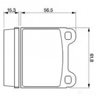 Тормозные колодки, комплект BOSCH 0986462282 20 228 BP623 337831 - Изображение 5