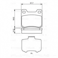 Тормозные колодки, комплект BOSCH 0986466871 BP-MB-R2 20687 337931 - Изображение 6