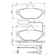 Тормозные колодки, комплект BOSCH 0986424379 21 436 8831D1619 336186 - Изображение 6
