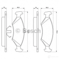 Тормозные колодки, комплект BOSCH 0986466402 BP684 337917 20 640 - Изображение 6