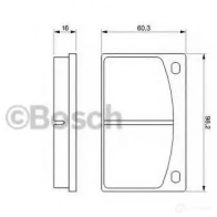 Тормозные колодки, комплект BOSCH 0986462001 20 200 337827 90R-010293/002 - Изображение 5