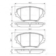 Тормозные колодки, комплект BOSCH 23 585 0986424719 336400 23585 - Изображение 6