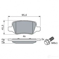 Тормозные колодки, комплект BOSCH BP278 342035 23138 0986494023 - Изображение 9