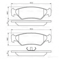 Тормозные колодки, комплект BOSCH 342000 21 202 0986492020 BP789 - Изображение 6