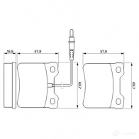 Тормозные колодки, комплект BOSCH 342012 21278 BP106 0986494000 - Изображение 5