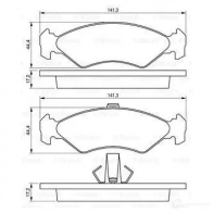 Тормозные колодки, комплект BOSCH 336198 23102 BP206 0986424416 - Изображение 5