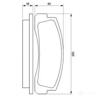 Тормозные колодки, комплект BOSCH 20 660 0986466601 337921 BP688 - Изображение 7